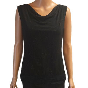 𝅺JKLA California sparkly black tank top (code-P183)